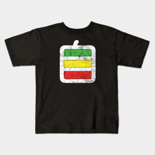 Kanji/Hanzi, "Self", Red Yellow Green Kids T-Shirt